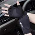 thumbnail image 1 of Guantes de dos dedos Dew para hombre, de seda helada, finos, con protección solar, antideslizantes, de medio dedo, para mujer, 1 of 6