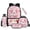 Axolotl Strawberry, variant on Crocodile School Backpack for Boys 8-10, 3rd-4th Grade, 17 Inch Lightweight Bookbag Set with Lunch Box, Water Bottle Sleeve, Pencil Case & Keychain, 5 Piece Back to School