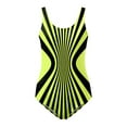thumbnail image 4 of Xmyrz Swimsuit Women Bathing Suits Wide Shoulder Straps Large Size Striped Print Figure Shaping U Neck Quick Dry Swimwear Young Adult Swimsuits, 4 of 5