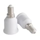 thumbnail image 3 of Adaptador de luz 2x E14 a E27, portalámparas, accesorios para luminarias, convertidor de portalámparas compacto y fácil de instalar, 3 of 8
