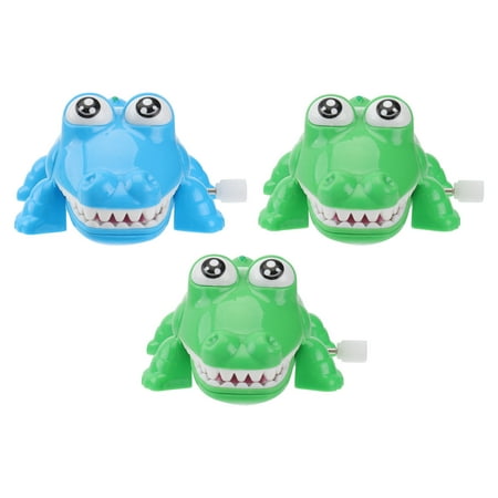 

3pcs Crocodile Toy Cochain Cartoon Toy Crocodile Creative Educational Toy for Kids Baby (Random Color)