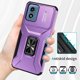 thumbnail image 5 of Funda para GANGXUN Motorola Moto G22 - Soporte metálico, Función magnética, Morado, 5 of 5