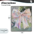 thumbnail image 4 of Stupell Industries French Country Iridescent Pink Bow in Garden Gray Framed Giclee Art, 16 x 20, by The Prints Vibe, 4 of 8