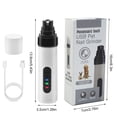 thumbnail image 4 of Xihbxyly Amoladora de Uñas Eléctrica para Perros, Silenciosa y Recargable, Ergonómica, Puertos de Pulido Personalizables, Solución para El Cuidado En Casa, Apta para Todas Las Razas, Batería de Larga, 4 of 7