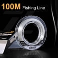 thumbnail image 3 of 100 % Fluorocarbon Fil de Pêche en Matériau de Qualité Supérieure Résistant à l'Usure, à l'Enfoncement Rapide, Pratiquement Invisible, 100M, 3 of 9