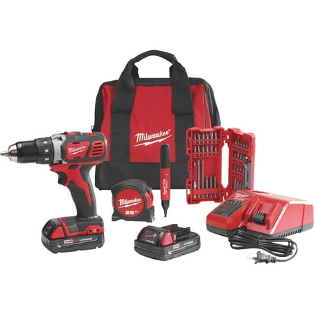 - Milwaukee M18 Lithium-Ion Cordless Drill Kit