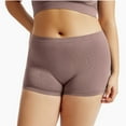 thumbnail image 2 of Brnmxoke Women Slip Shorts Shapewear High Waist Anti Chafing Boyshort Solid Color Soft Biker Shorts Plus Size Boxer Shorts Underwear Khaki,XXL, 2 of 4