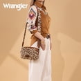 thumbnail image 7 of Wrangler Women Crossbody Purse with Wide Strap Trendy Shoulder Camera Bag, Leopard Brown, 7 of 7