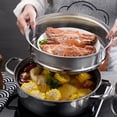 thumbnail image 2 of OULII 1Pack Round Stainless Steel Steamer Pot for Kitchenware Cooking, 2 of 6