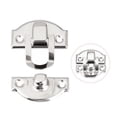 thumbnail image 3 of Uxcell Small Size Box Latch,Silver Tone Decorative Hasp for Cases 10Pcs, 3 of 4
