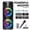 Black-Dual 8-inch Wireless Speaker, variant on FANRUINA 3000W Portable Bluetooth Speaker, Dual 6.5" Subwoofers with LED Lights, Heavy Bass Stereo Sound for Home & Outdoor Parties