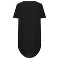 thumbnail image 5 of Robes d'Été pour Femmes Manches Courtes Décontractées T-Shirts Robe Imprimée Col Rond Confortable Longueur Genou avec Poches A1, 5 of 5