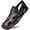 Brown, variant on Men'S Sandals Soft Sole Summer Anti-Slip Hollow Breathable Casual New Men'S Toe-Post Beach Shoes Men Shoes