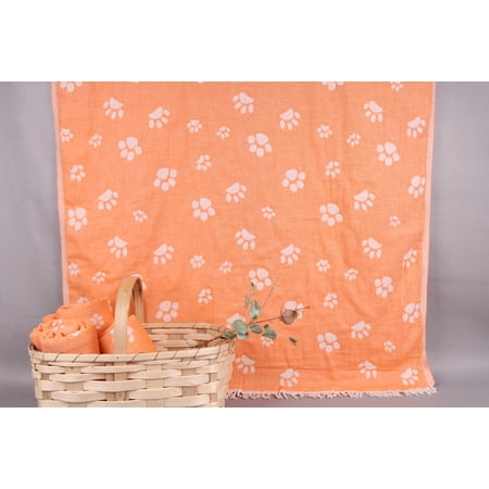 Embroidered Beach Towel Wedding Favors for Guests Orange Towel Paw Design Towel 36×71 Inches Mother in Law Wedding Gift From Bride Embroidered Beach Towel Wedding Favors for Guests Orange Towel Paw Design Towel 36×71 Inches Mother in Law Wedding Gift From Bride