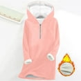 thumbnail image 2 of Yievot Womens Quarter Zip Sweatshirt Winter Fleece Thermal Outerwear Relaxed Fit Casual Pullover Tops for Women, 2 of 3
