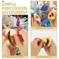 thumbnail image 3 of RUNROTOO 2 Paires de Cymbales Rondes en Cuivre pour Mini Instruments de Musique et Rythme, 3 of 7