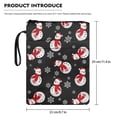 thumbnail image 6 of Xoenoiee Christmas Snowman Snowflake Print Book Sleeve Book Covers for Paperbacks Hardcover, Washable Book Protector Hardcover Book Sleeves with Zipper, 6 of 6