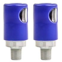 2 Pack Prevost Silver Air Plug Coupler IRC 061251 1/4" MNPT Quick Coupling