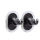 thumbnail image 1 of 2 uds ganchos adhesivos abrazadera de suspensión pegajosa fácil para baño de cocina (negro) Wdftyju Libre de BPA, 1 of 2