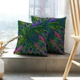 thumbnail image 6 of LALILO Throw Pillow Covers Peacock Feathers Backdrop Bright Cushion Cover 18" x 18", 1017 Pack, 6 of 6