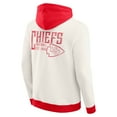 thumbnail image 3 of Men's Darius Rucker Collection by Fanatics Cream Kansas City Chiefs Distressed Graphics Full-Zip Hoodie, 3 of 6