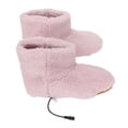 thumbnail image 1 of Chaussure Chauffante, Chaussures Chauffantes Électriques Relaxantes Confortables Douces pour les Femmes Roses par Temps Froid 35-39, 1 of 8