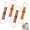 Orange-4pcs, variant on Multi Use Strong Adjustable Luggage Connector Straps for Suitcases,Flexible Luggage Accessories Elastic Fastening Bag Strap
