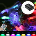 thumbnail image 4 of luces del equipo del techo de la estrella de la fibra óptica del centelleo LED de 32W RGB LED con el control remoto de 28 llaves NikouMX Muebles, 4 of 8