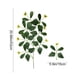 thumbnail image 3 of Decoración para el hogar, decoración de habitaciones, decoración de paredes: plantas verdes artificiales con mariposas, hojas de olivo, hojas de eucalipto redondas y hojas verdes de plástico., 3 of 6