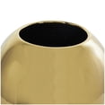 thumbnail image 5 of CosmoLiving by Cosmopolitan 13" Abstract White Ceramic Vase with Abstract Gold Melting Drips, 5 of 10