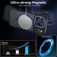 thumbnail image 5 of VENINGO Magnetic Phone Case for iPhone 17 Pro Max 6.9" Compatible with Mag-safe,Translucent Matte Shockproof Scratch Resistant iPhone 17 Pro Max Case，Blue, 5 of 8