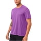 thumbnail image 2 of Ceisia Men's Slim Fit Short Sleeve Crew Neck Athletic T-shirt Quick Dry Solid Color Workout Top Purple XXL Gifts, 2 of 7