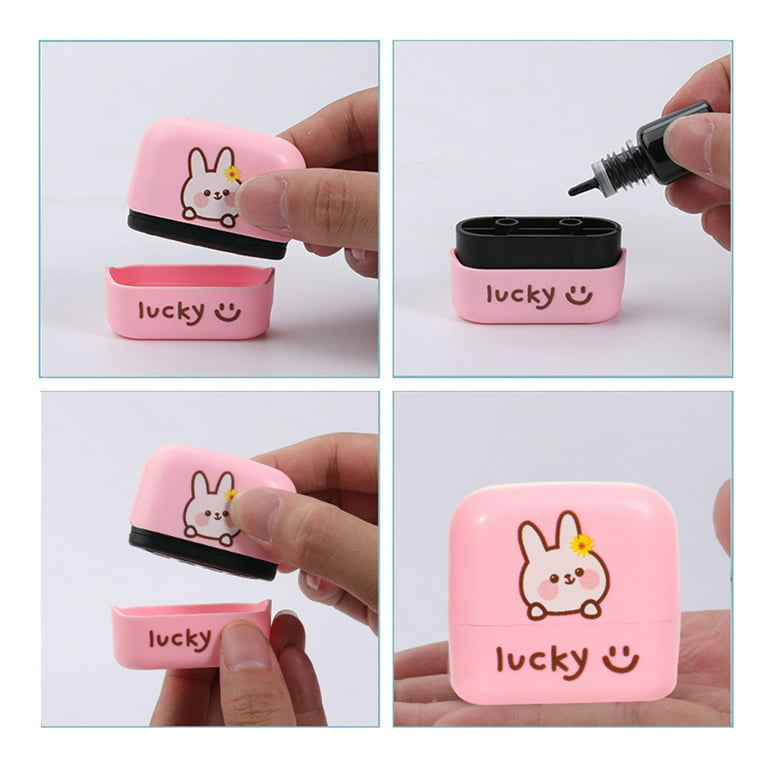 Huaai Name Stamp For Clothing Name Stamp Personalized Stamp For Kids Cloths  Fabric Stamper For Clothes Pencil Sharpener C 