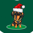 thumbnail image 4 of Inktastic Christmas Dachshund Dog Santa Boys or Girls Baby Bib, 4 of 4