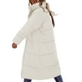 thumbnail image 5 of Niaviben Long Puffer Coat Women's Thickened Down Jacket Womens Puffy Jackets Womens Jacket Jackets Women Puffy Coats for Women Down Jacket White L, 5 of 9