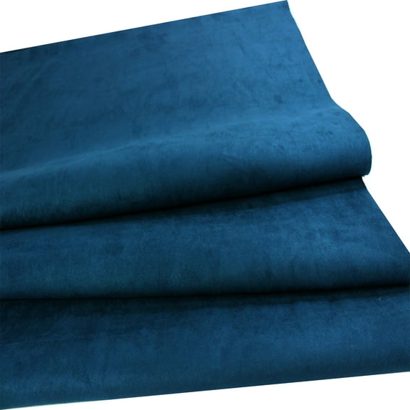 Royal blue Suede Microsuede Fabric with Scotchguard Protector Upholstery Drapery Fabric ( 1 yard )