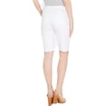 thumbnail image 2 of INC International Concepts Womens High Rise Denim Bermuda Shorts White 12, 2 of 2
