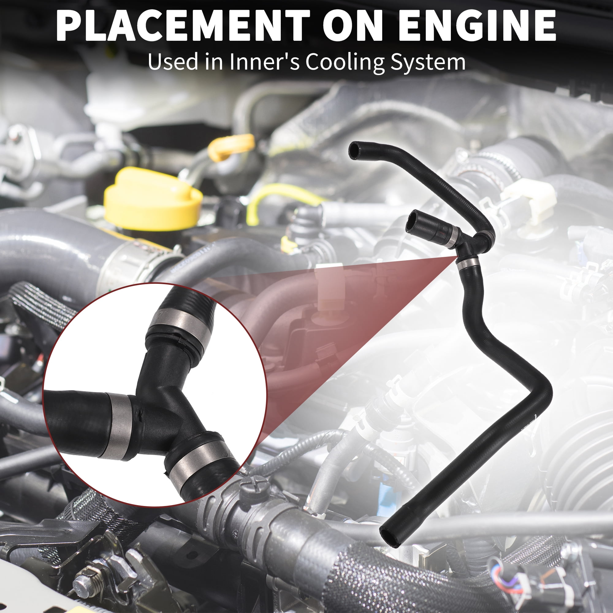 Unique Bargains Cooling System Hose Assembly for Ford Focus 2004-2020 and C-Max 2007-2010