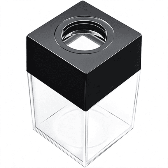 CCOCC Extra Large Magnetic Paper Cilp Dispenser,500 Clip Capacity,Black,1 Pack Paper Clip Holder