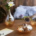 thumbnail image 6 of Balsa Circle 3 Gold 4" Round Glass Vases Home Decor Style, 6 of 8