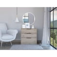 thumbnail image 2 of TUHOME Kaia Commode à 3 Tiroirs Commodes en Bois d'Ingénierie en Gris, 2 of 7