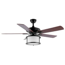 JONATHAN Y Brantley 52" 2-Light Bohemian Farmhouse Iron LED CEILING FAN, Black