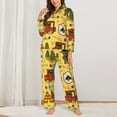 thumbnail image 3 of Bingfone Womens Pajama Sets Forest Guard Print,Long Sleeve Loungewear Pajamas Set-X-Large, 3 of 9