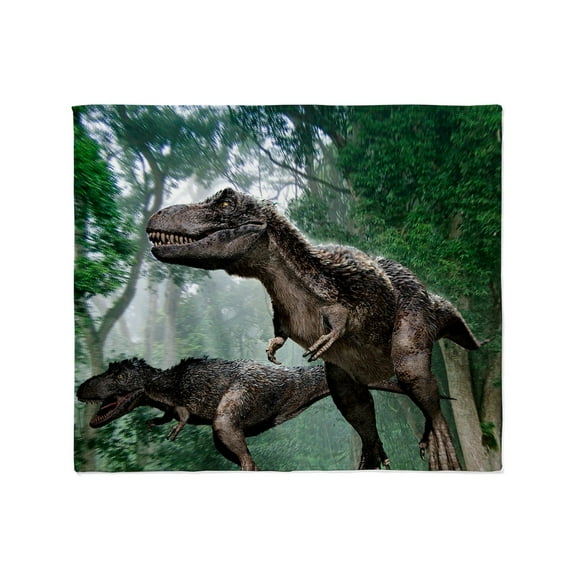 CafePress - Tyrannosaurus Rex Dinosaurs Throw Blanket - Soft Fleece Throw Blanket, 50"x60" for All Ages