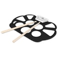 thumbnail image 1 of Portable Roll Up Drum Pad Set Kit - Digital Electronic Foldable Flexible Silicone Sheet 9 Pads with Drum Stick and Foot Switch Pedal Supports USB Charging for Kids Children Teenager, 1 of 7