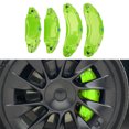 thumbnail image 3 of 4PCS Car Caliper Cover Aluminium Alloy Disc Brake Caliper Guard forModel 3 18in 19 in Wheels Hub, 3 of 7
