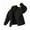 Black Fleece Lined Jacket for Men, variant on HOOMEUMY Mens Fleece Lined Jacket Padded Design Casual Workout Long Sleeve Clothes Fashion Trendy Retro Solid Coat Turndown Collar Jacket Khaki M