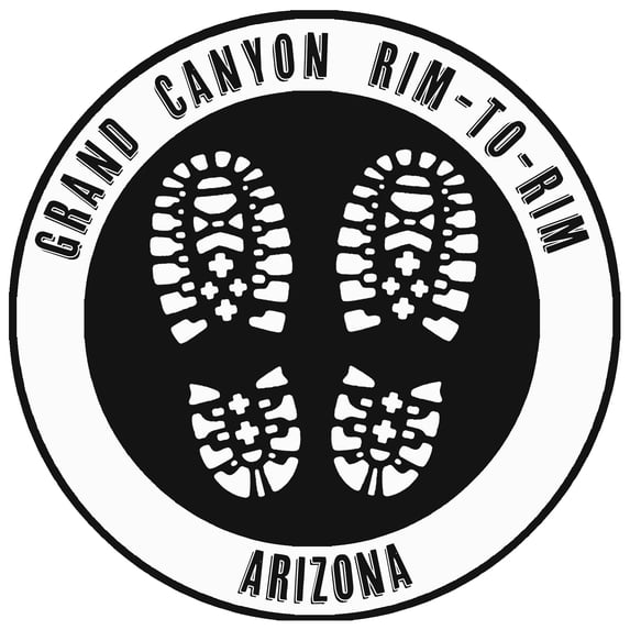 Grand Canyon Rim-to-Rim, Arizona Hiking Boots Decorative Car Truck Decal Window Sticker Vinyl Die-Cut Wildlife Travel Adventure Vacation Tourist Souvenir