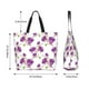 thumbnail image 5 of Disketp Orchids Flowers Bolsa Tote Estampada para Mujer, Bolso de Hombro y de Mano para Compras y Viajes, 5 of 8