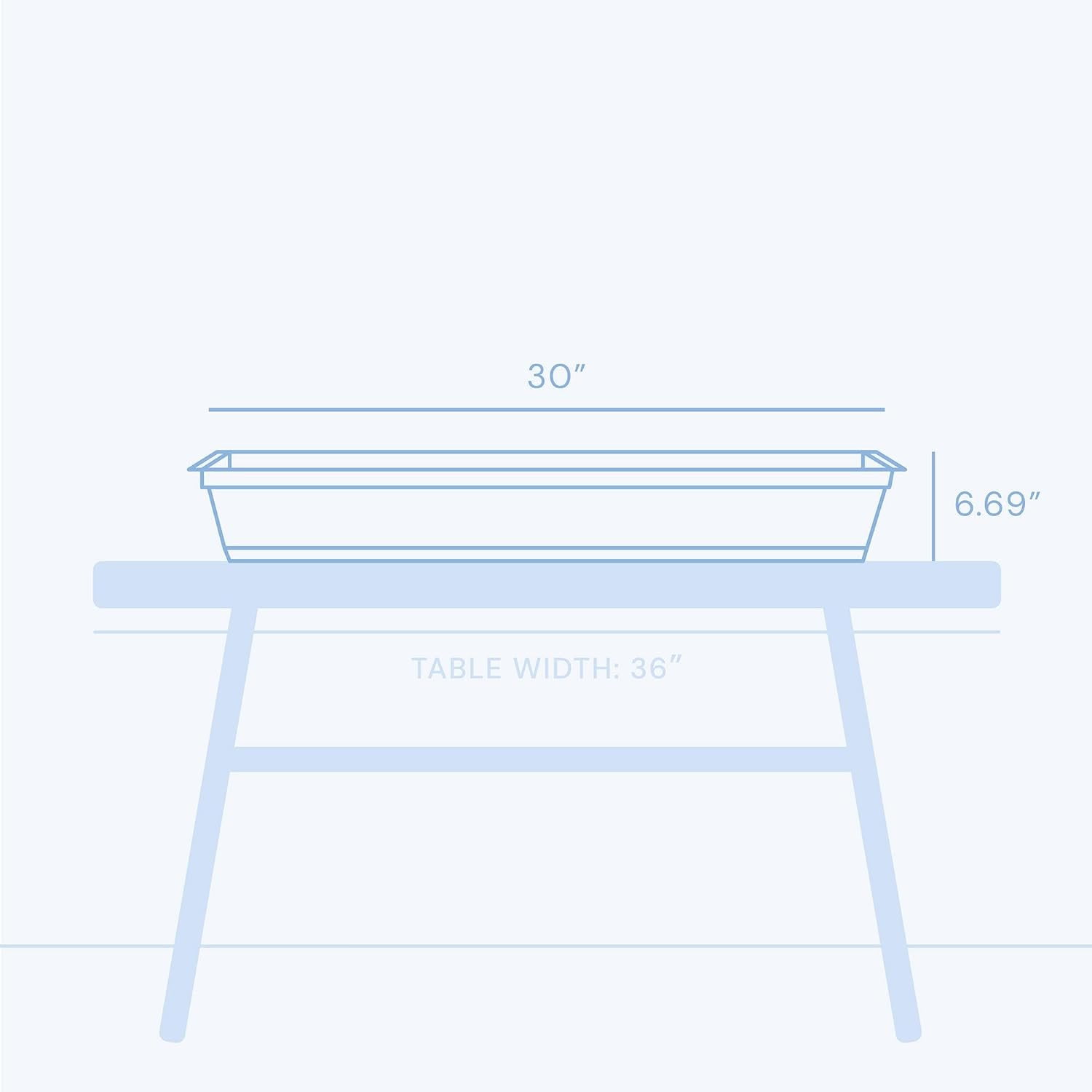 Bloem Dura Cotta Window Box Planter: 30" - Chocolate - Large Box with Tray, Weatherproof Resin Box, Removable Tray for Indoor & Outdoor Use, Gardening, 4 Gallon Capacity